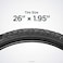Schwinn Replacement Bike Tire, Folding Mountain Bike Tire, High Traction Knobs, Steel Bead Construction, Standard Bike Tires, Bicycle Replacement Parts