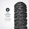 Schwinn Replacement Bike Tire, Folding Mountain Bike Tire, High Traction Knobs, Steel Bead Construction, Standard Bike Tires, Bicycle Replacement Parts