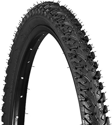 Schwinn Replacement Bike Tire, Folding Mountain Bike Tire, High Traction Knobs, Steel Bead Construction, Standard Bike Tires, Bicycle Replacement Parts