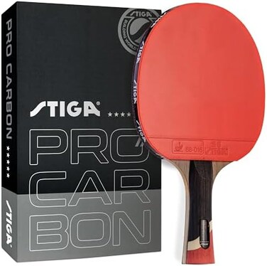 STIGA Pro Carbon Performance-Level Table Tennis Racket with Carbon Technology for Tournament Play