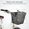 Schwinn Wire Basket For Bikes With Quick Release, Black , Medium