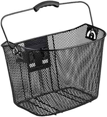 Schwinn Wire Basket For Bikes With Quick Release, Black , Medium