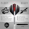 RED DRAGON Evo Series Tungsten Darts Set with Flights, Shafts (Stems) and Wallet