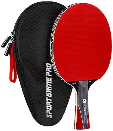SPORT GAME PRO Ping Pong Paddle with Killer Spin + Case for Free - Professional Table Tennis Racket for Beginner and Advanced Players - Improve Your Ping Pong Skills with JT Ping Pong Paddle Set