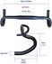 UPANBIKE Bike Drop Handlebar 31.8mm Aluminum Alloy Bent Bar for Fixed Gear Bike Road Bicycle