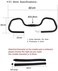 UPANBIKE Bike Handlebar Trekking Cycling Mountain Bike Road Bicycle Butterfly Handlebar with Sponges (&phi;25.4mm 31.8mm)