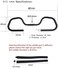 UPANBIKE Bike Handlebar Trekking Cycling Mountain Bike Road Bicycle Butterfly Handlebar with Sponges (&phi;25.4mm 31.8mm)