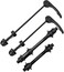 AiTuiTui 1 Pair MTB Quick Release Bicycle Hub, Road Mountain Bike Front &amp; Rear Axle Hollow Shaft Set with Standard Spacing
