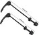 AiTuiTui 1 Pair MTB Quick Release Bicycle Hub, Road Mountain Bike Front &amp; Rear Axle Hollow Shaft Set with Standard Spacing