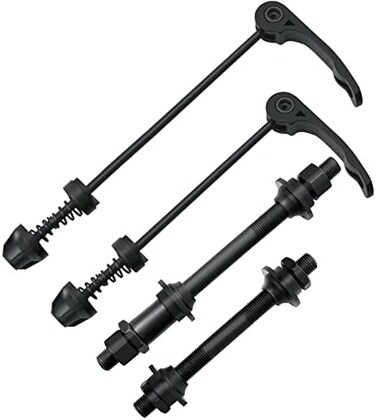 AiTuiTui 1 Pair MTB Quick Release Bicycle Hub, Road Mountain Bike Front &amp; Rear Axle Hollow Shaft Set with Standard Spacing