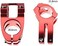 Wake 31.8 Stem 45mm Bike Stem Wake Mountain Bike Stem Short Handlebar Stem for Most Bicycle, Road Bike, MTB, BMX, Fixie Gear, Cycling (Aluminum Alloy, Black Blue Gold Red)