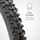 Schwinn Replacement Bike Tire, Folding Mountain Bike Tire, High Traction Knobs, Steel Bead Construction, Standard Bike Tires, Bicycle Replacement Parts