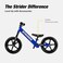 Strider Kids Extra Long Seatpost with Saddle - Black, 30.5cm