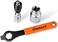 Oumers Bike Crank Extractor/Arm Remover and Bottom Bracket Remover with 16mm Spanner/Wrench. Professional Bicycle Repair Tool Kit