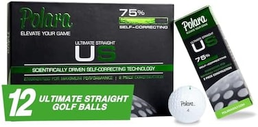 Polara Selbstkorrigierende Golfblle, entworfen, um Haken und Scheiben zu korrigieren, perfekt fr Freizeit-Golfer, 12 Stck