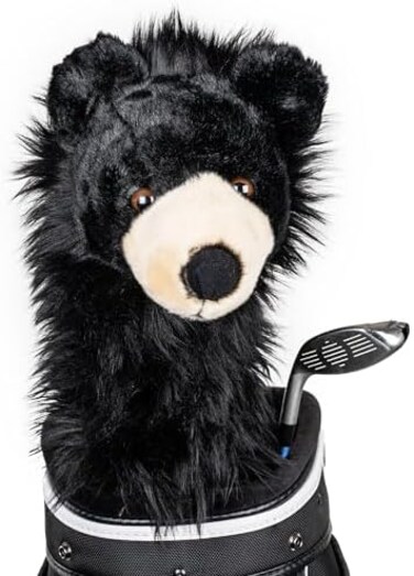 Daphne's Headcovers Daphne's Bear Driver/Fairway Wood Head Cover - Black