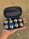 BuyBocceBalls 8 Ball 35mm Metal Mini Bocce/Petanque Set with blue bag - single