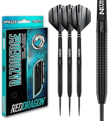 RED DRAGON Razor Edge Series darts Tungsten professional steel darts with flights and shafts