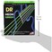 دكتور استرينج HI-DEF NEON - أوتار باس خضراء ملونة: 5 أوتار متوسطة 45-125