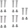 Zoofen 10 pcs Inline Skate Replacement Bearings Skating Screws OD 6mm Roller Blades Replacement Skate Wheel Axles