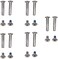 Zoofen 10 pcs Inline Skate Replacement Bearings Skating Screws OD 6mm Roller Blades Replacement Skate Wheel Axles