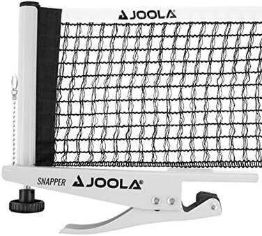 JOOLA Snapper Professional Table Tennis Net and Post Set - Portable and Easy Setup 72" Regulation Size Ping Pong Spring Activated Clamp Net, one size