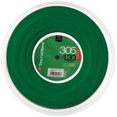 Tecnifibre 305 'Green Multifilament Squash String - Best in Class Combination of Control, Ball Feel, and Power - 18g/1.10mm; 17g/1.20mm, (Sets and Reels Available)