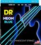 دكتور استرينج HI-DEF NEON - أوتار باس زرقاء ملونة: متوسط 45-105