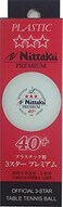 NITTAKU 3-Star Premium 40+ Table Tennis Balls