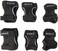 Rollerblade Skate Gear 3 Pack Protective Gear, Knee Pads, Elbow Pads and Wrist Guards, Inline Skating, Multi Sport Protection, Unisex, Black