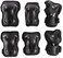 Rollerblade Skate Gear 3 Pack Protective Gear, Knee Pads, Elbow Pads and Wrist Guards, Inline Skating, Multi Sport Protection, Unisex, Black