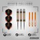 RED DRAGON Amberjack Series Darts Set with Flights and Shafts (Stems)
