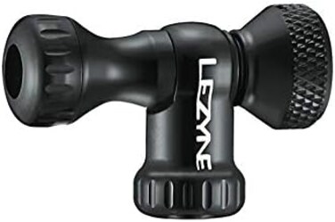 LEZYNE Control Drive C02 Inflator, Head Only, Presta &amp; Schrader Compatible, Bicycle Tire Pump CO2 Adapter