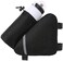 MOOCY Ultralight Reflective Bicycle Triangle Frame Bike Bag with Water Bottle Pouch -Black