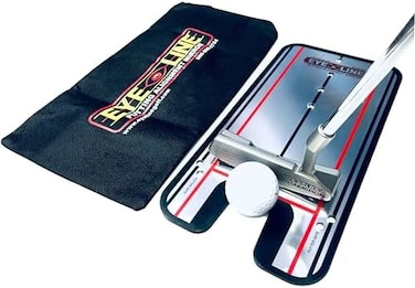 EyeLine Golf Putting Alignment Mirror, Portable Practice Putting Trainer Aid, As Seen on PGA Tour, Made in USA, Use Outdoors or on Indoor Putting mat, (Putting Alignment Mirror)