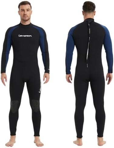 ليموركن بدلة غطس للرجال من النيوبرين 3/2 ملم و5/4 ملم، بدلة غوص لكامل الجسم للرجال والنساء (16 مقاس)