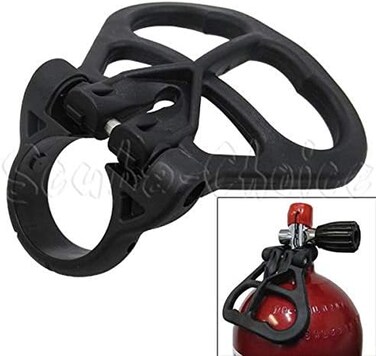 سكوبا تشويس مقبض مقبض خزان اسطوانة الغوص من سكوبا، اسود