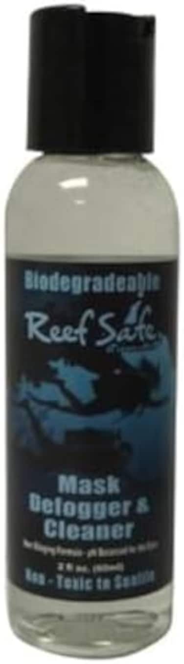 مزيل الضباب ومنظف القناع من تروبيكال سيز - امن على الشعاب المرجانية - تركيبة متوازنة بدرجة حموضة غير لاذعة - منظف عدسات نظارات السباحة والغوص والتزلج - بخاخ مضاد للضباب، 2 اونصة سائلة (عبوة من قطعة