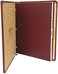ويلسون جونز دفتر دقائق، مجلد فقط، حجم الخطابات، سعة 250 صفحة، جلد صناعي، احمر (W396-11)
