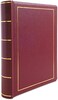 ويلسون جونز دفتر دقائق، مجلد فقط، حجم الخطابات، سعة 250 صفحة، جلد صناعي، احمر (W396-11)