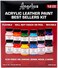 Angelus Acrylic Leather Paint Kit, 1oz x 12 Colors