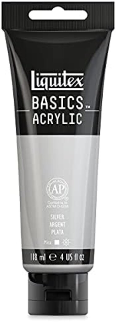 Liquitex BASICS 4OZ IRIDESCENT SILVR