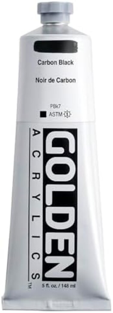 Golden Artist Colors HB ACR CARBON BLACK Acrylic 5oz