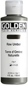 Golden Artist Colors FLUID ACR RAW UMBER 4oz