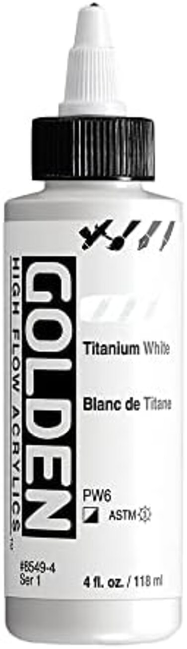 Golden Artist Colors HIGH FLOW ACR TITAN WHITE 4OZ