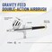 Fengda Timbertech Professional Double Action Airbrush BD-130 Mounted 0.3mm Nozzles and Needles for Cake Decorating, Painting, Tattoo, Models Art,Craft and so on