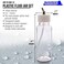 Master Airbrush (Pack of 10) TB-009 Empty 3.4-Ounce (100cc) Plastic Jar Bottles with 30&deg; Down Angle Adaptor Lid Assembly - Fits Dual-Action Siphon Feed Airbrushes, Use with Master Badger Paasche Iwata