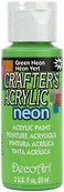 Decoart Crafter's Acrylic Paint 2oz Neon Green