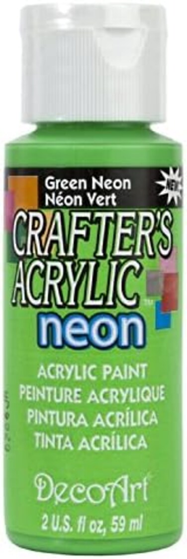 Decoart Crafter's Acrylic Paint 2oz Neon Green