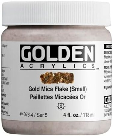 Golden Artist Colors IRID ACR GOLD MICA FLKE(SM)4oz